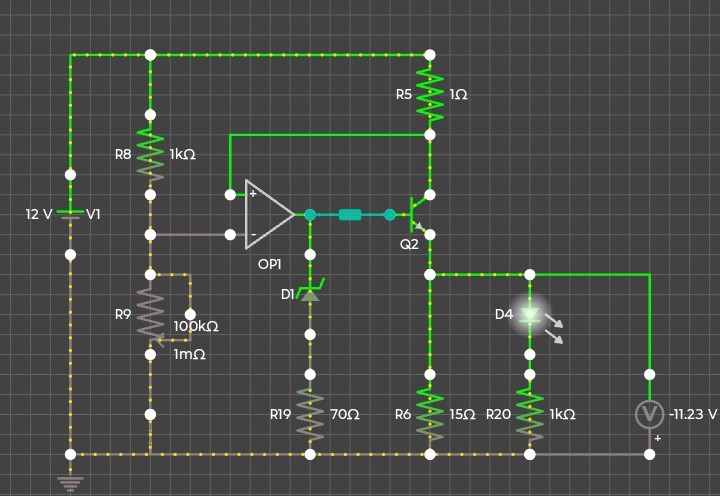 Op-Amp Zener Voltage Regulator