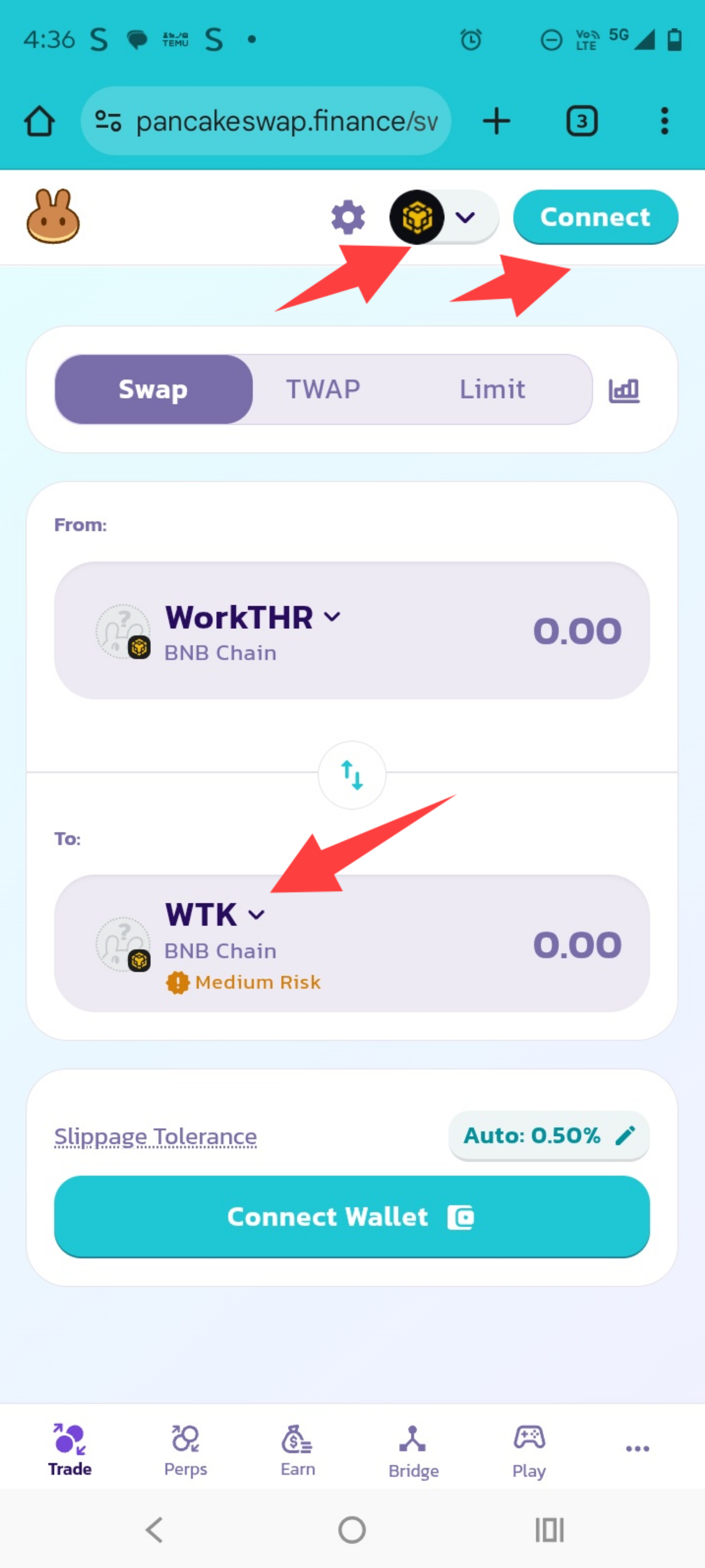 Import Tokens in Metamask